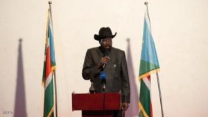 South Sudan President Salva Kiir deliver