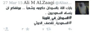 بالصور. . شاهد السعوديون يشيدون بمشاركة السودان في عاصفة الحزم 10264450_870591989649624_6518059738481633343_n