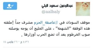 بالصور. . شاهد السعوديون يشيدون بمشاركة السودان في عاصفة الحزم 10994928_870591949649628_5670171014511301336_n