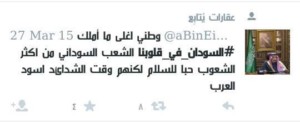 بالصور. . شاهد السعوديون يشيدون بمشاركة السودان في عاصفة الحزم 11075005_870592002982956_7202142329033331592_n