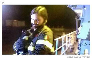 بالصور .. لأول مرة في التاريخ ... قطة سودانية تهاجر هجرة غير شرعية الى ايطاليا 11351477_10153049341983335_221423063_n