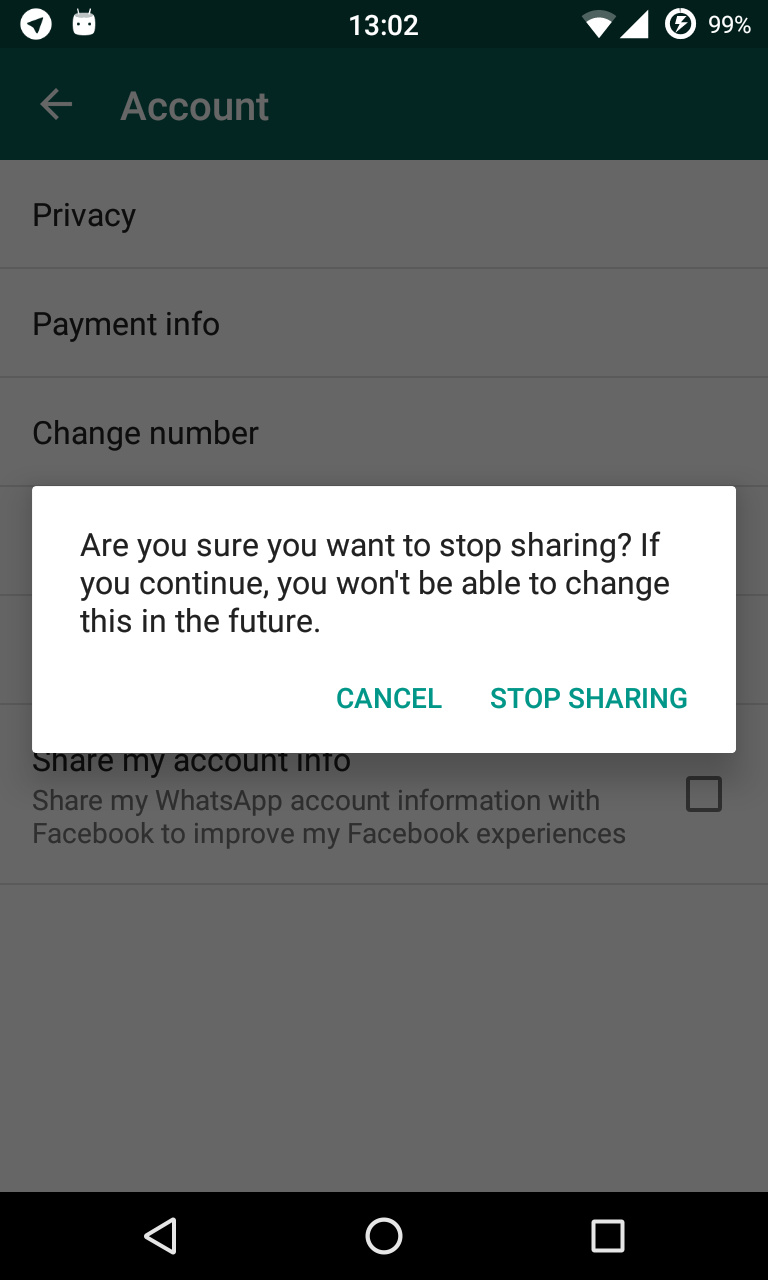 واتساب فيسبوك