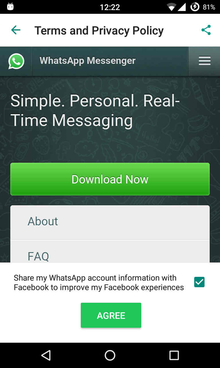 واتساب فيسبوك