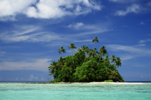 ISLET IN ROVIANA LAGOON, NEW GEORGIA, SOLOMON ISLANDS