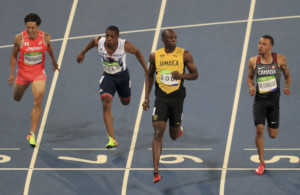 "الرجل الأسرع في العالم".. يحقق الإنجازات دون عناء 2016 Rio Olympics - Athletics - Semifinal - Men's 100m Semifinals - Olympic Stadium - Rio de Janeiro, Brazil - 14/08/2016. Usain Bolt (JAM) of Jamaica competes. REUTERS/Dominic Ebenbichler FOR EDITORIAL USE ONLY. NOT FOR SALE FOR MARKETING OR ADVERTISING CAMPAIGNS.