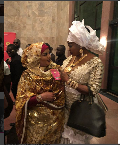 بالصورة الفنانة السودانية : "ندى القلعة" داخل القصر الجمهوري في "تشاد" ندي