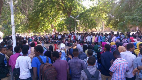 بالصورة : جامعة الخرطوم الآن في الشارع جامعه الخرطوم 1